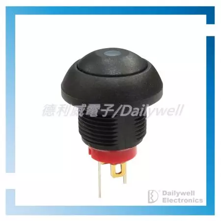 Interrupteur à bouton-poussoir sub-miniature avec LED