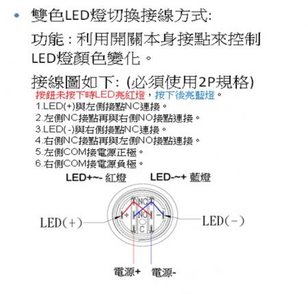 バイカラーLEDのケーブルオプション
