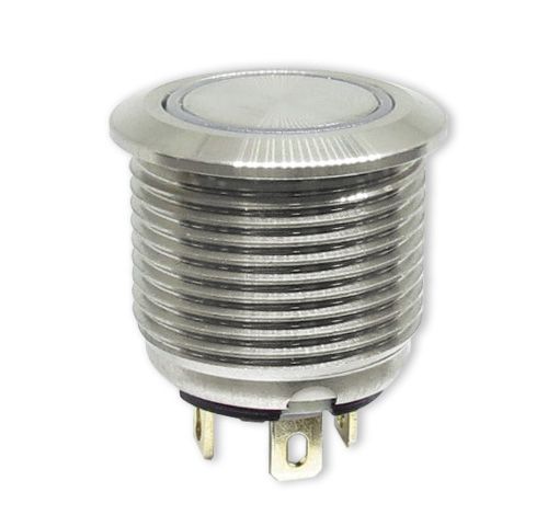 Interruptor de botão de pressão metálico de baixa corrente