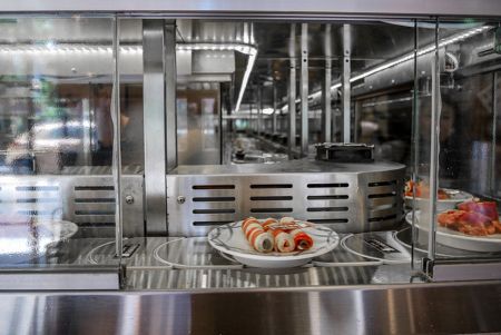 Ketten-Sushi-Förderband mit Kühlsystem