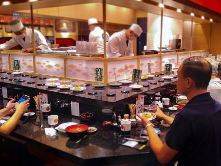 מיימון סושי רצועת סושי מגנטית (מערכת משלוח מזון)