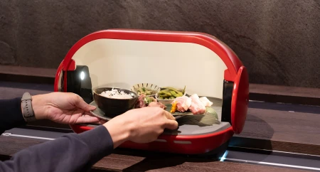 food delivery robot - combo demonstration