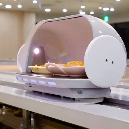 全球體積最小送餐機器人
