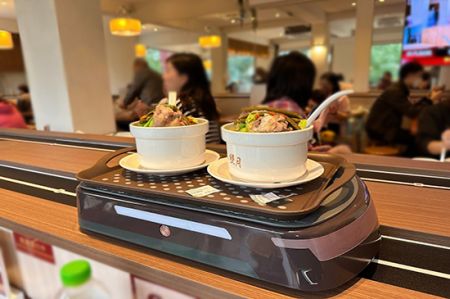 鴻匠軌道送餐機器人