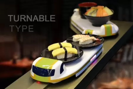 Sistema di consegna cibo Sushi Train (Angolo) - Turnable Sushi Train