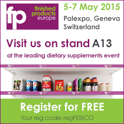 Febico sarà presente all'Expo dei Prodotti Finiti presso Vitafoods Europe 2015.