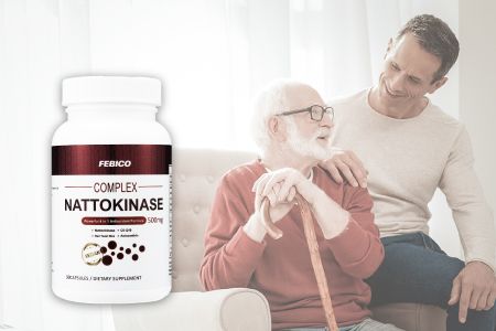 Nattokinase Heart & Circulatory Support - Febico Nattokinase supplements have benefits for heart and artery health suitable for seniors