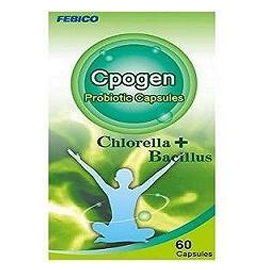 Cápsulas de Chlorella y probióticos Cpogen