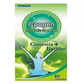 Cápsulas de Chlorella y probióticos Cpogen