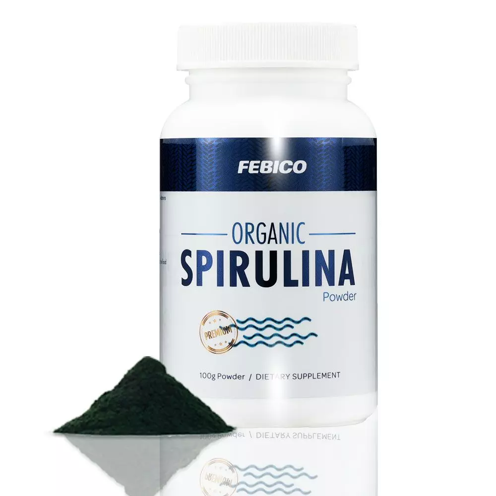 Febico Organic Spirulina Powder - Taiwan Organic Spirulina Platensis ...
