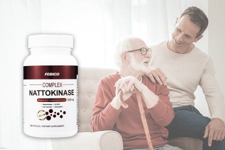 Suplementos de Nattokinase Febico têm benefícios para a saúde do coração e das artérias adequados para idosos