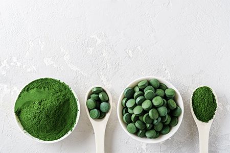 Superfood verde di Chlorella premium