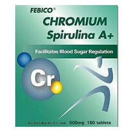 Tablety obohacené o chromovanou Spirulinu - Chromium Přirozeně se vyskytující selen v Spirulině