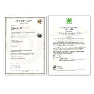 Recibido productor certificado orgánico Naturland / EU y USDA-NOP