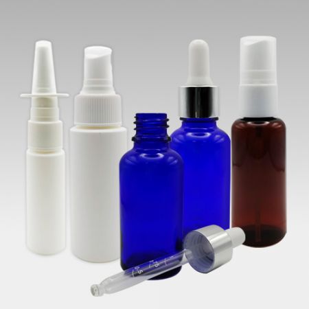 Integratore liquido (bottiglia di vetro, gocce, spray)