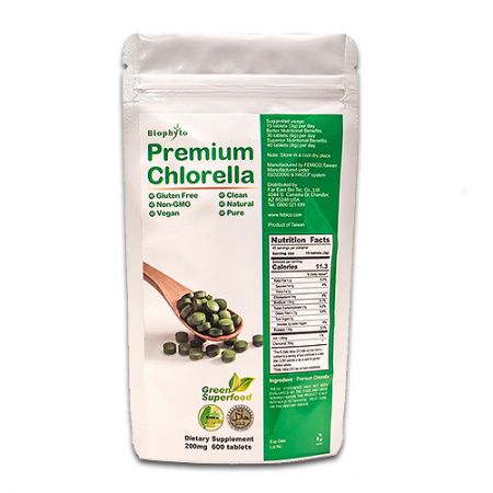 Tabletas de Chlorella Premium Biophyto® - Las mejores tabletas de Chlorella natural