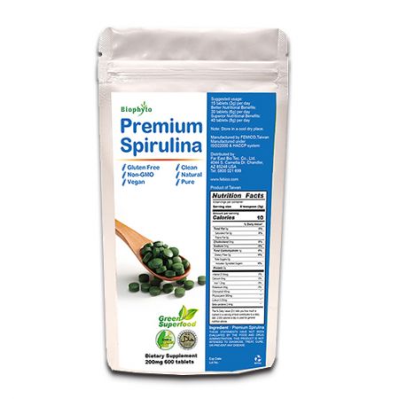 Biophyto® Premium Spirulina Tabletten - Premium Superfoods Spirulina Tabletten