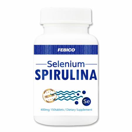 Comprimés de Spiruline enrichie en sélénium - Compléments alimentaires à base de sélénium et de minéraux de la Spiruline