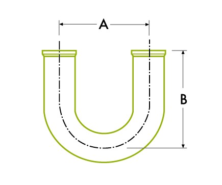 180°リターンベンド - 衛生クランプジョイント