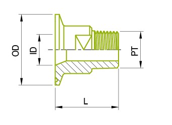 مشبك 21MP * ذكر NPT