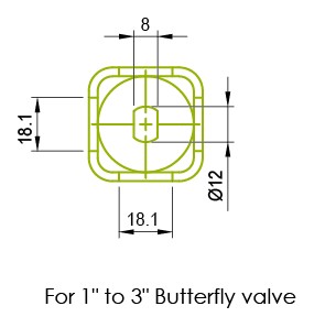 Manijas de acero inoxidable para válvulas de mariposa