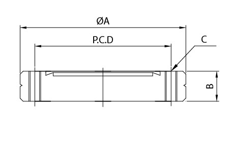 CFブランクタップフランジ