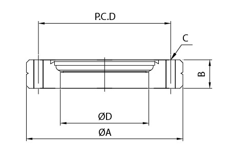 CFボードブランクタップフランジ