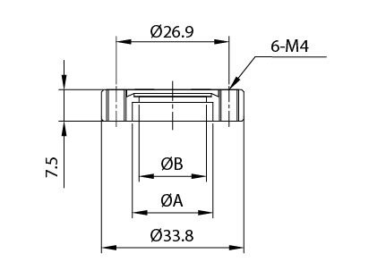 CFボードブランクタップフランジ