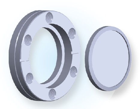 CF回転可能なブランクタップフランジ