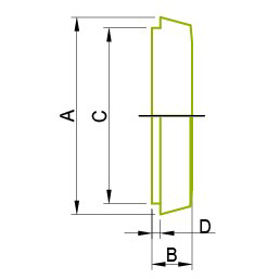 Деталь Din Blank Liner, DIN-14B