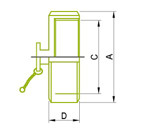 Partie d'écrou vierge DIN, DIN-13RBN