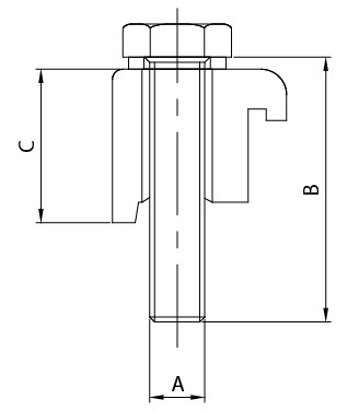 आईएसओ सिंगल वॉल क्लैंप (एल्यूमिनियम)