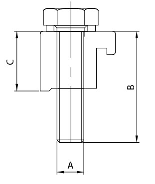 ISO Braçadeira de Parede Única (Aço Inoxidável)