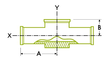 계기 티 - 위생 클램프 조인트
