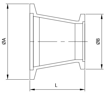 KF Conical Reducing Adaptor