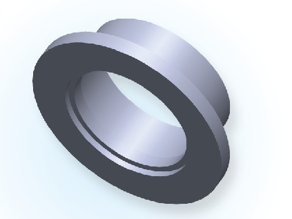 Фланец с врезным муфтовым соединением KF