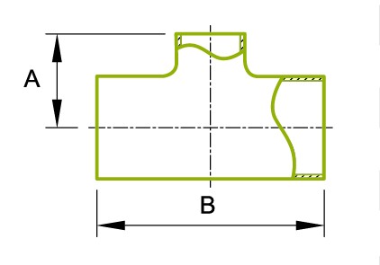 Té de réduction long