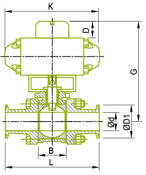 Mount Actuator For Ball Valve