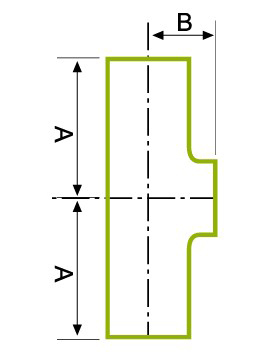 T-shirt à motifs / Croix tirée