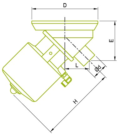 Soupape à membrane inférieure du réservoir