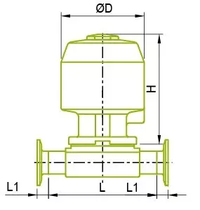 Klep Diafragma Aktuator