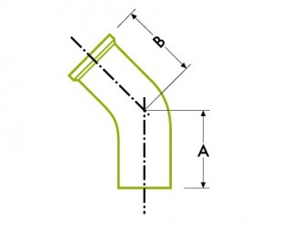 Automatic Tube Weld : Hygienic Clamp Joint, 45º Elbow