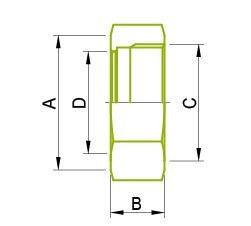 IDF Hexagonal Nut IDF-13H