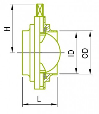 Inch Size Weld Butterfly Valves