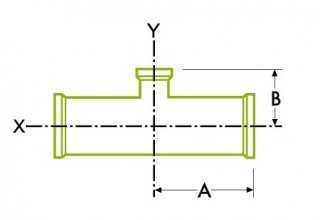 Hygienic Clamp Joint : Tee Reduksi Saluran Pendek