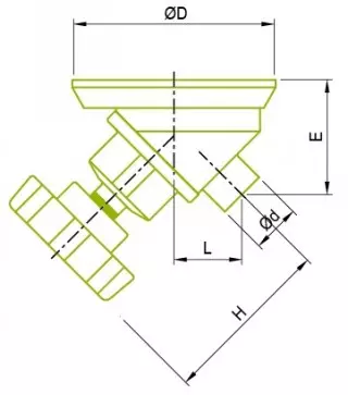 Soupape à membrane inférieure du réservoir