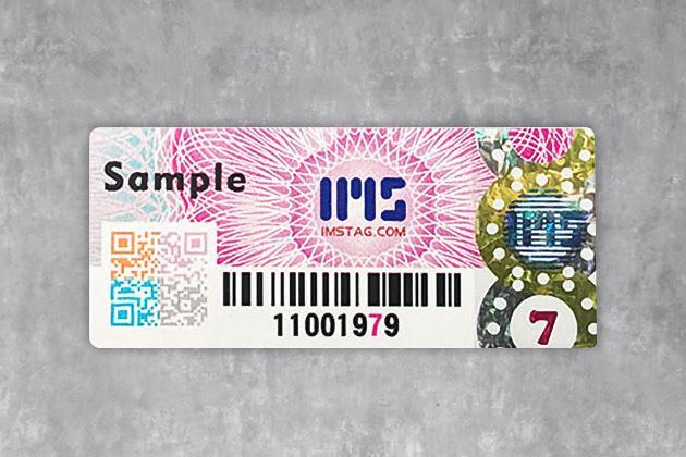 Etiquetas de impressão de segurança personalizadas com recursos anti-falsificação para marcas globais.