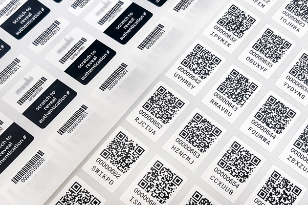 Serial Number / Variable Data / QR Code Labels | IMS Brand Protection
