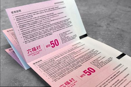 Impressão Personalizada de Vale-presente e Segurança de Valor Agregado