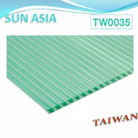 Shutter Multiwall Polycarbonate Sheet (Green) - Shutter Multiwall Polycarbonate Sheet (Green)